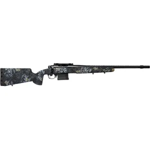 Horizon Firearms Vandal Prime Bolt Action Rifle 25 Creedmoor 22" Black Fluted Threaded Barrel Matte Frame Black/Blue Stock Precision