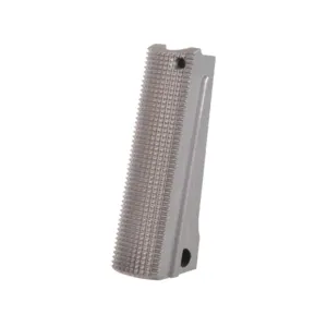 Nighthawk Custom 1911 Government, Commander Flat Mainspring Housing Checkered 25 LPI Stainless Steel