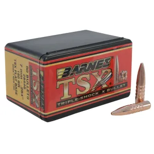 Barnes TSX (Triple-Shock X) 7mm, 284 Caliber (284 Diameter) Bullets 160 Grain Solid Hollow Point Box of 50