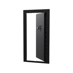 Browning Universal Vault Door Clamshell In-Swing with Electronic Lock Gloss Black and Black Chrome