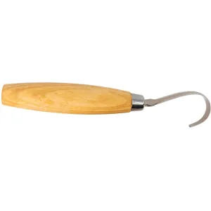 Morakniv Wood Carving Hook Knife Right Hand Fixed Blade Knife 2.16" Hook Stainless Blade Birch Handle Wood