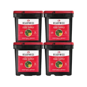 ReadyWise 480 Serving Vegetable Freeze Dried Food Kit