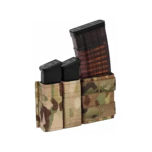 Esstac KYWI Short 1+2 Side by Side AR-15 and Pistol Magazine Pouch with MOLLE Nylon Multicam
