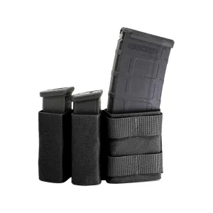 Esstac KYWI Short 1+2 Side by Side AR-15 and Pistol Magazine Pouch with MOLLE Nylon Black