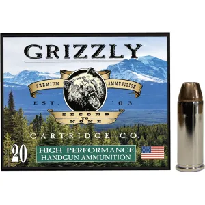 Grizzly Cartridge High Performance Handgun 44 Special Ammo 240 Grain Jacketed Hollow Point Box of 20