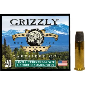 Grizzly Cartridge Bear Load 41 Remington Magnum Ammo 265 Grain Lead Long Wide Nose Gas Check Box of 20