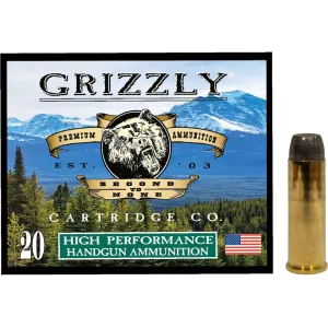 Grizzly Cartridge Bear Load 41 Remington Magnum Ammo 250 Grain Flat Nose Box of 20