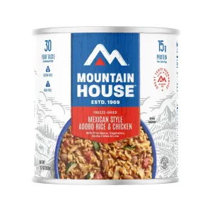Mountain House Mexican Style Adobo Rice with Chicken Gluten Free Freeze Dried Food #10 Can