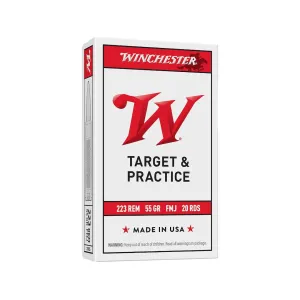 Winchester White Box USA 223 Remington Ammo 55 Grain Full Metal Jacket Case of 1000 (50 Boxes of 20)