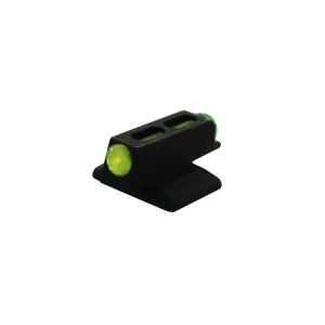 Novak Mega Dot Fiber Optic 1911 Front Sight Novak Cut .075" Depth .180" Height .145" Width Steel Blue Green
