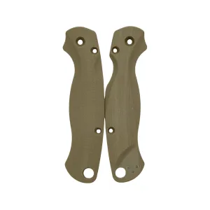 Flytanium Lotus Knife Scales for Spyderco Para Military 2 G-10 OD Green