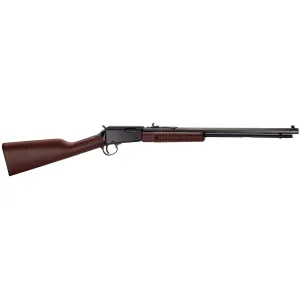 Henry Pump Rifle 22 Long Rifle 20" Blued Barrel Blued Frame Walnut Straight Grip Stock