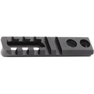 AG Composites Picatinny Rail Section with Quick Detach Flush Cup 3.25" Aluminum Black