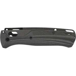Flytanium Crossfade Knife Scales for Benchmade Bugout Linen Micarta Black