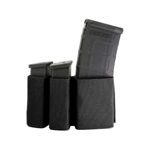 Esstac KYWI Short 1+2 Side by Side AR-15 and Pistol Magazine Pouch Nylon Black