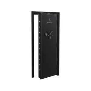 Browning Universal Vault Door Standard Out-Swing with Electronic Lock Gloss Black and Black Chrome