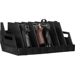 Savior Equipment 8-Slot Pistol Storage Rack Black
