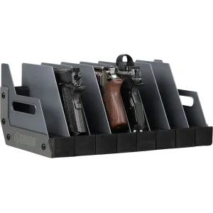 Savior Equipment 8-slot Pistol Storage Rack Gray