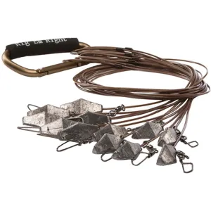 Rig'Em Right Xtreme Cable Texas Rig 4 oz Decoy Anchor Set 48" Pack of 12