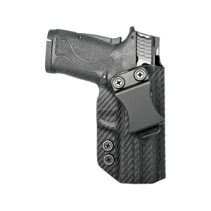 Rounded IWB Holster Right Hand S&W M&P Shield EZ 380 ACP Kydex Carbon Fiber