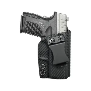 Rounded IWB Holster Right Hand Springfield XD-S 3.3" Kydex Carbon Fiber