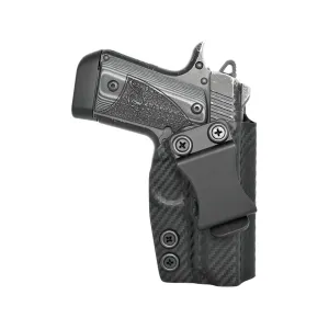 Rounded IWB Holster Right Hand Kimber Micro 9 Kydex Carbon Fiber