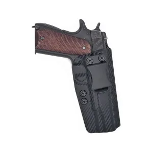 Rounded IWB Holster Right Hand 1911 Government Kydex Carbon Fiber