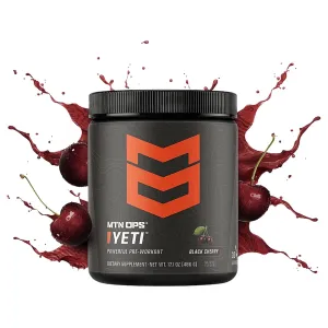 MTN OPS Yeti Pre Workout Black Cherry 30 Servings