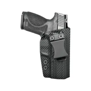 Rounded IWB Holster Right Hand S&W M&P, M&P 2.0 Kydex Carbon Fiber