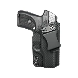 Rounded IWB Holster Right Hand Ruger LC9, LC9s, LC380, EC9s Kydex Carbon Fiber