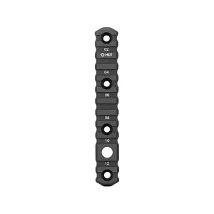 MDT M-LOK 12-Slot Picatinny Rail Section Aluminum Black