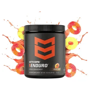 MTN OPS Enduro Energy Drink Powder Peach Zing 30 Servings