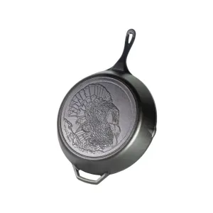 Lodge Cast Iron Wildlife Series Turkey 13.25" Skillet