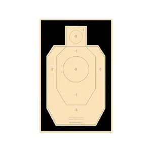 National Target Practice IDPA Target Paper 100PK