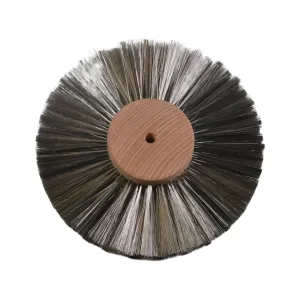 Grobet 6" Diameter 4 Row Brushing Wheel .003 Stainless Steel