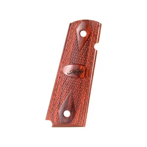 Kimber Double Diamond Grips for 1911 Government, Commander Rosewood with Kimber Logo