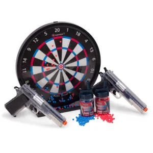 Game Face Stinger Challenge Airsoft Pistol Kit 6mm BB Spring Powered Single Shot Clear with Target