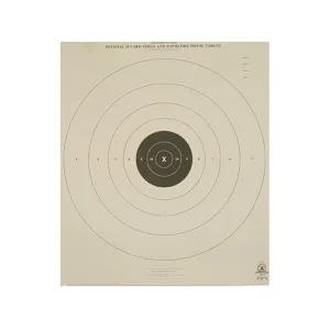 NRA Official Pistol Target B-8(T) 25-Yard Timed and Rapid Fire Tagboard 100PK