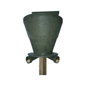 Banks Outdoors 600 lb Feed Bank Gravity Game Feeder Polyethylene Green