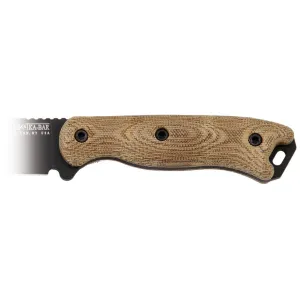 KA-BAR Short Becker Size Becker Handle Kit Green Canvas Micarta