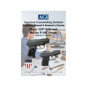 American Gunsmithing Institute (AGI) Technical Manual & Armorer's Course Video "Ruger LCP/LCP/Kel TEC pocket Pistols" DVD