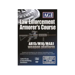 American Gunsmithing Institute (AGI) Technical Manual & Armorer's Course Video "Law Enforcement AR-15" DVD