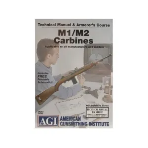 American Gunsmithing Institute (AGI) Technical Manual & Armorer's Course Video "M1/M2 Carbines" DVD