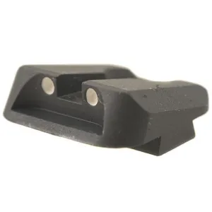 Novak Carry Rear Sight for Glock Steel Black with White Dots