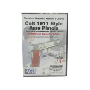 American Gunsmithing Institute (AGI) Technical Manual & Armorer's Course Video "Colt 1911 .45 Auto" DVD