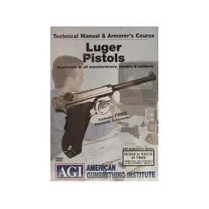 American Gunsmithing Institute (AGI) Technical Manual & Armorer's Course Video "Luger Pistols" DVD