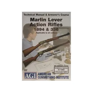 American Gunsmithing Institute (AGI) Technical Manual & Armorer's Course Video "Marlin Lever Action Rifles 1894 & 336" DVD