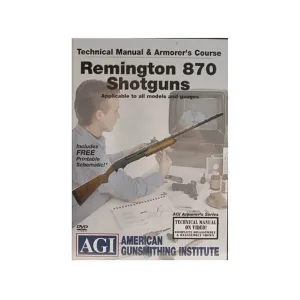 American Gunsmithing Institute (AGI) Technical Manual & Armorer's Course Video "Remington 870 Shotguns" DVD