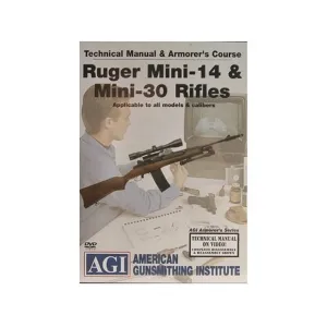 American Gunsmithing Institute (AGI) Technical Manual & Armorer's Course Video "Ruger Mini-14 & Mini-30 Rifles" DVD