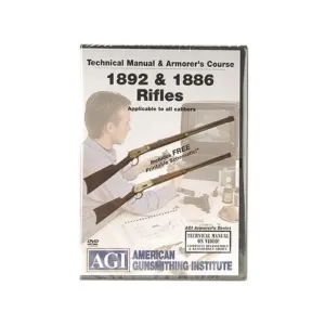 American Gunsmithing Institute (AGI) Technical Manual & Armorer's Course Video "Winchester 1886, 1892 & 1871 Rifles" DVD